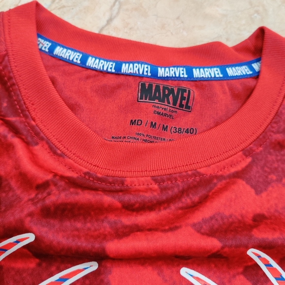 Spiderman Marvel Digital Camo Red Active Dri Fit Shirt - Picture 3 of 5
